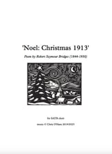 Noel 1913 SATB choral sheet music cover